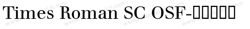Times Roman SC OSF字体转换
